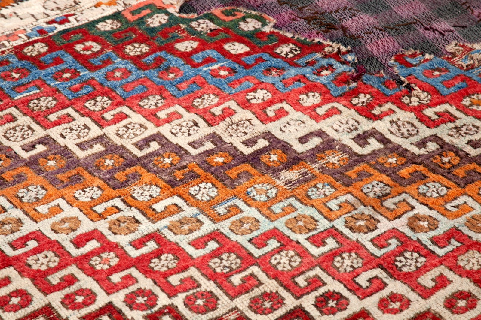 Handmade Old Ancient Turkish Carpet